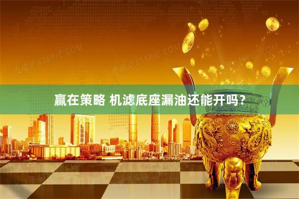 赢在策略 机滤底座漏油还能开吗？